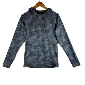 Rhone Men's Reign Hoodie Long Sleeve Camo Activewear Gray Soft‎ Athletic Small